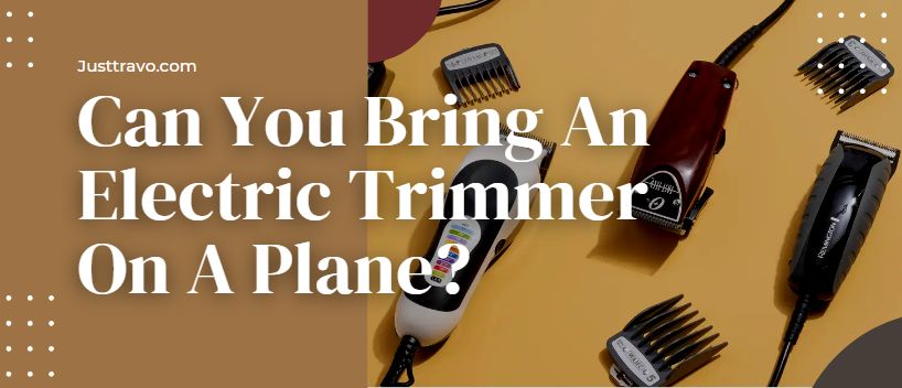 Can You Bring An Electric Trimmer On A Plane?